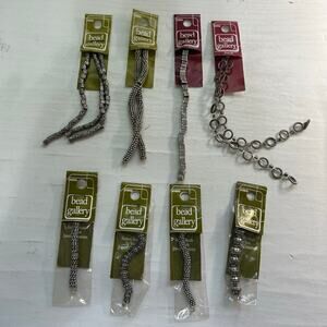 Bead Gallery Metal Bead & Spacer Findings Lot NOS 8 Packs